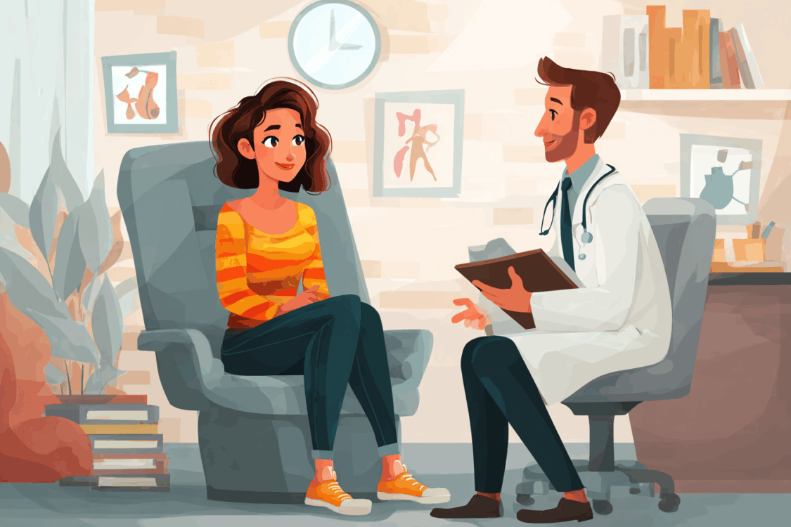 femme et urologue